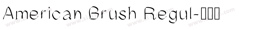 American Brush Regul字体转换